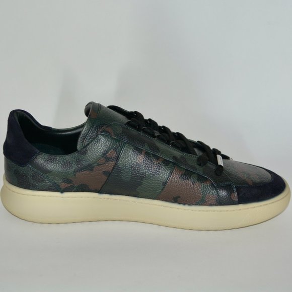 NWT BURBERRY MENS CAMOUFLAGE LEATHER SNEAKERS - Picture 5 of 12